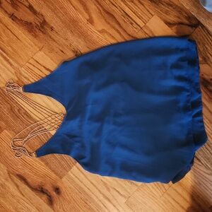 Chain Halter Blouse Sz S